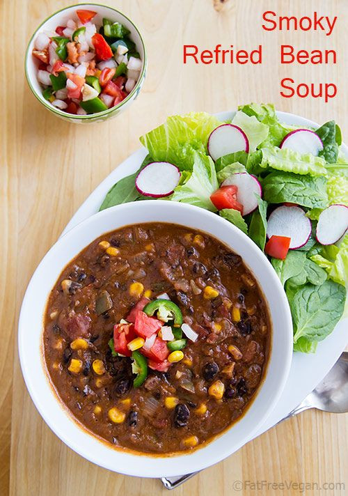 Vegan Refried Bean Recipes
 Smoky Refried Bean Soup Recipe food