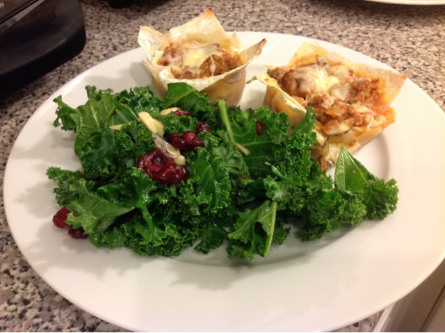 Vegetarian Lasagna Epicurious
 Whole Foods Copy Kale Salad and Petite Lasagnas