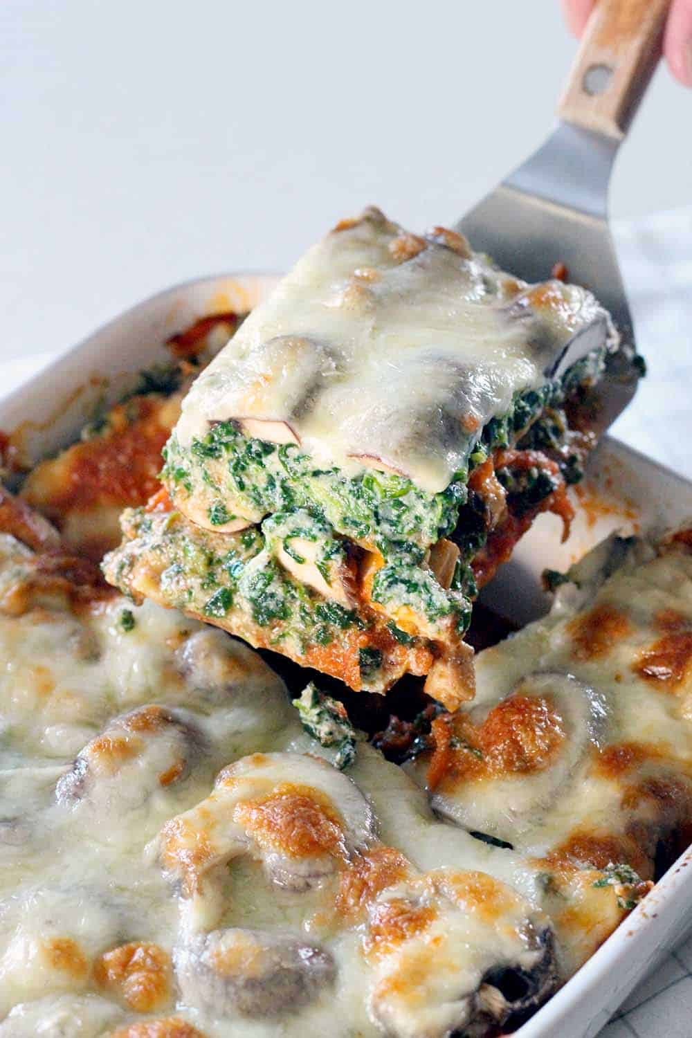 Vegetarian Lasagna Recipe Spinach
 Spinach and Mushroom Ve arian Lasagna