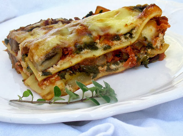 Vegetarian Lasagna Recipe Spinach
 Ve arian Mushroom and Spinach Lasagne
