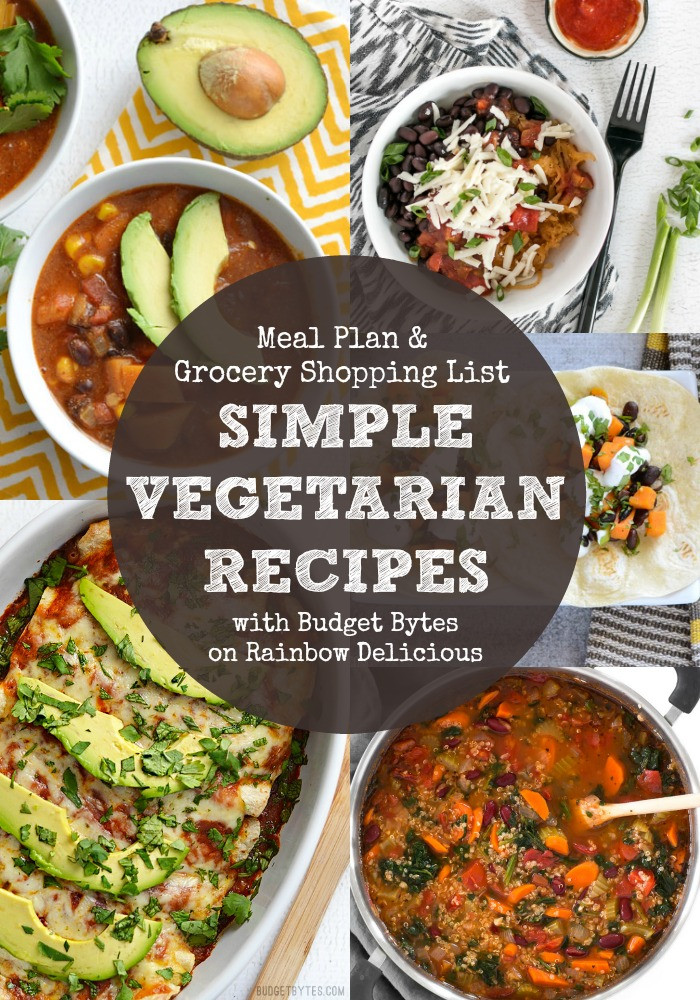 Vegetarian Recipes On A Budget
 Simple Ve arian Recipes Meal Plan with Bud Bytes
