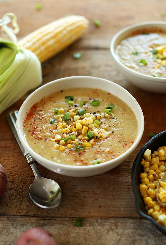 Vegetarian Summer Corn Chowder
 Simple Summer Corn SOUP Loaded with veggies 9