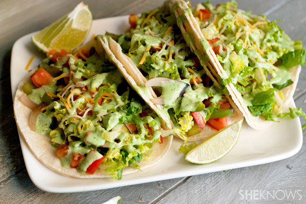 Vegetarian Taco Recipes
 Summer veggie tacos with spicy avocado sauce