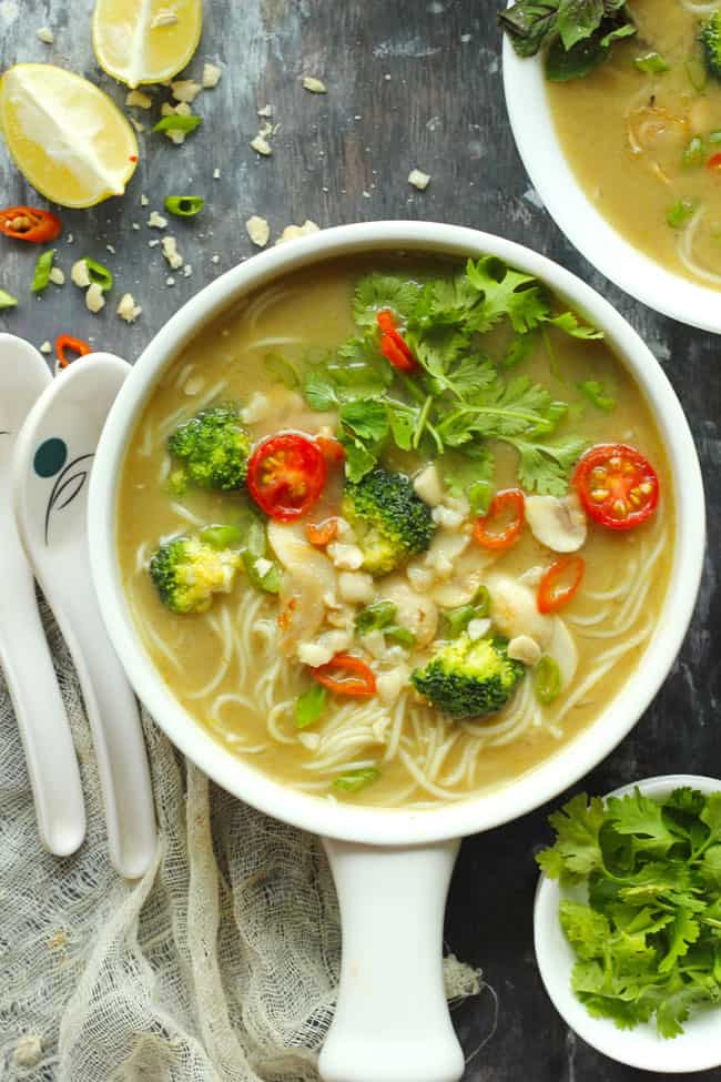 Vegetarian Thai Curry Recipes
 Vegan Thai Green Curry Soup Recipe Fun FOOD Frolic