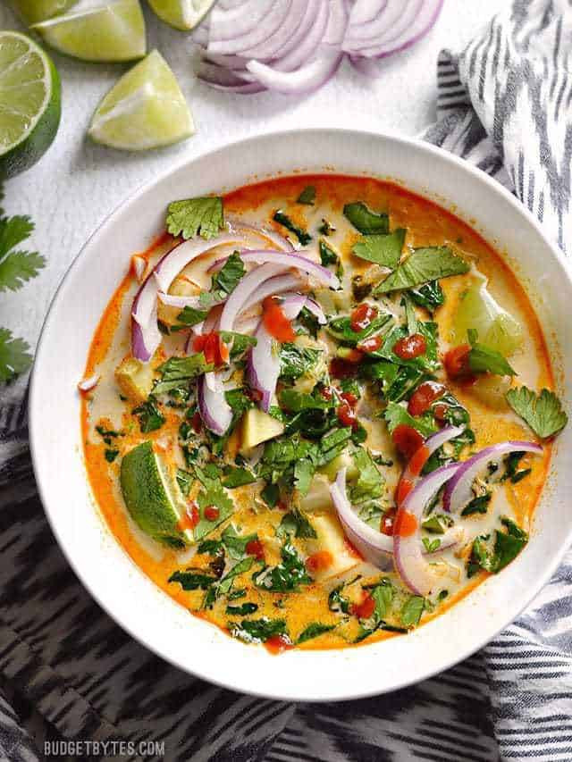 Vegetarian Thai Curry Recipes
 Thai Curry Ve able Soup Bud Bytes