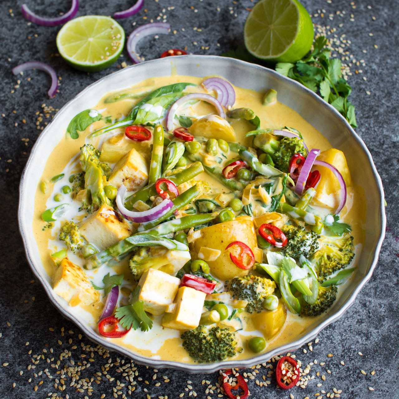Vegetarian Thai Curry Recipes
 Vegan Red Thai Coconut Curry