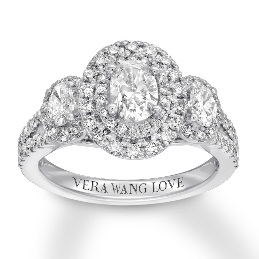 Vera Wang Diamond Rings
 Jared Vera Wang LOVE Ring 1 1 2 ct tw Diamonds 14K White