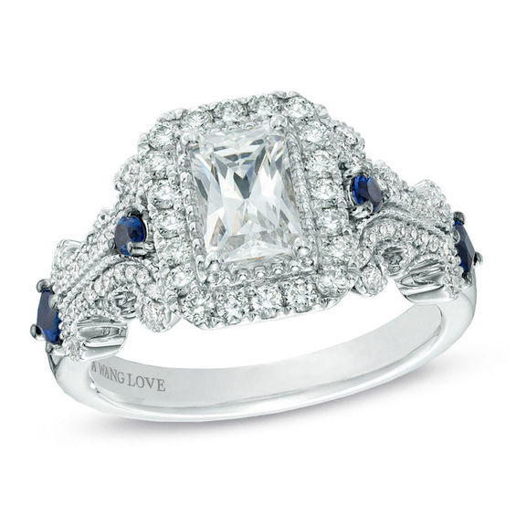 Vera Wang Diamond Rings
 Vera Wang Love Collection 1 1 8 CT T W Emerald Cut