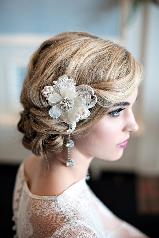 Vintage Wedding Hairstyles
 20 Elegant Art Deco Bridal Hair & Makeup Ideas Chic
