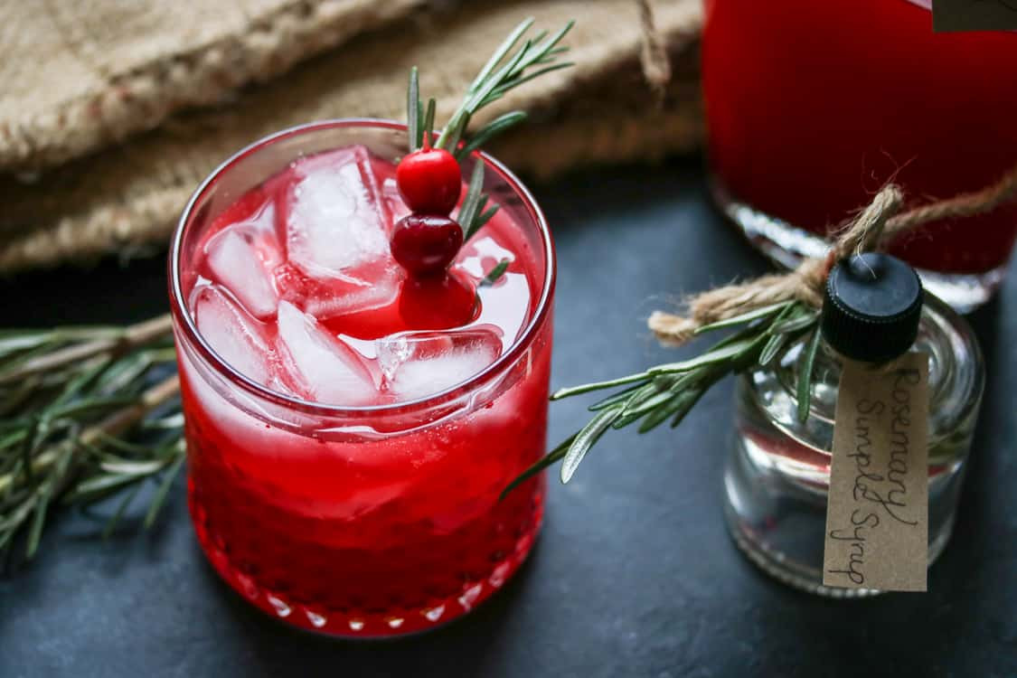 Vodka Holiday Drinks
 Fresh Cranberry Vodka Spritzers with Rosemary The