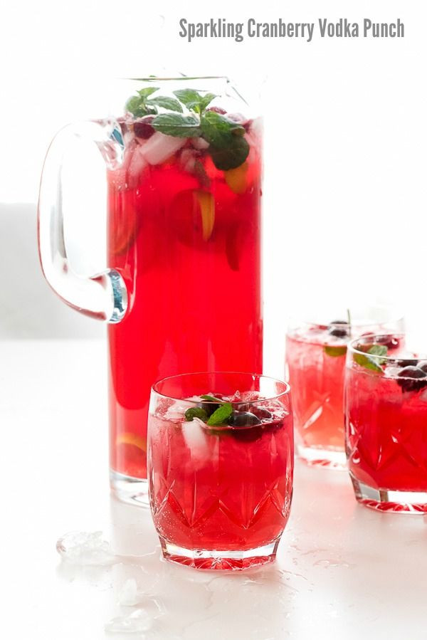 Vodka Holiday Drinks
 Sparkling Cranberry Vodka Punch A perfect easy cocktail