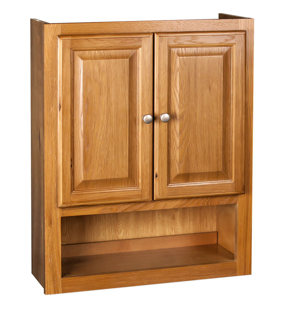 Wall Bathroom Cabinet
 Bathroom Wall Cabinet 21x26 Oak