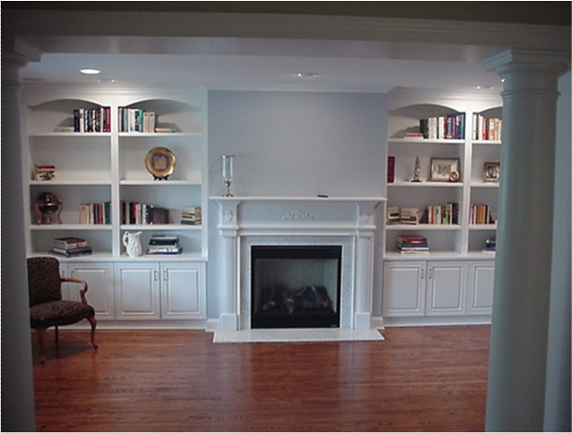 Wall Cabinets For Living Room
 Custom Wall Units Traditional Living Room new york