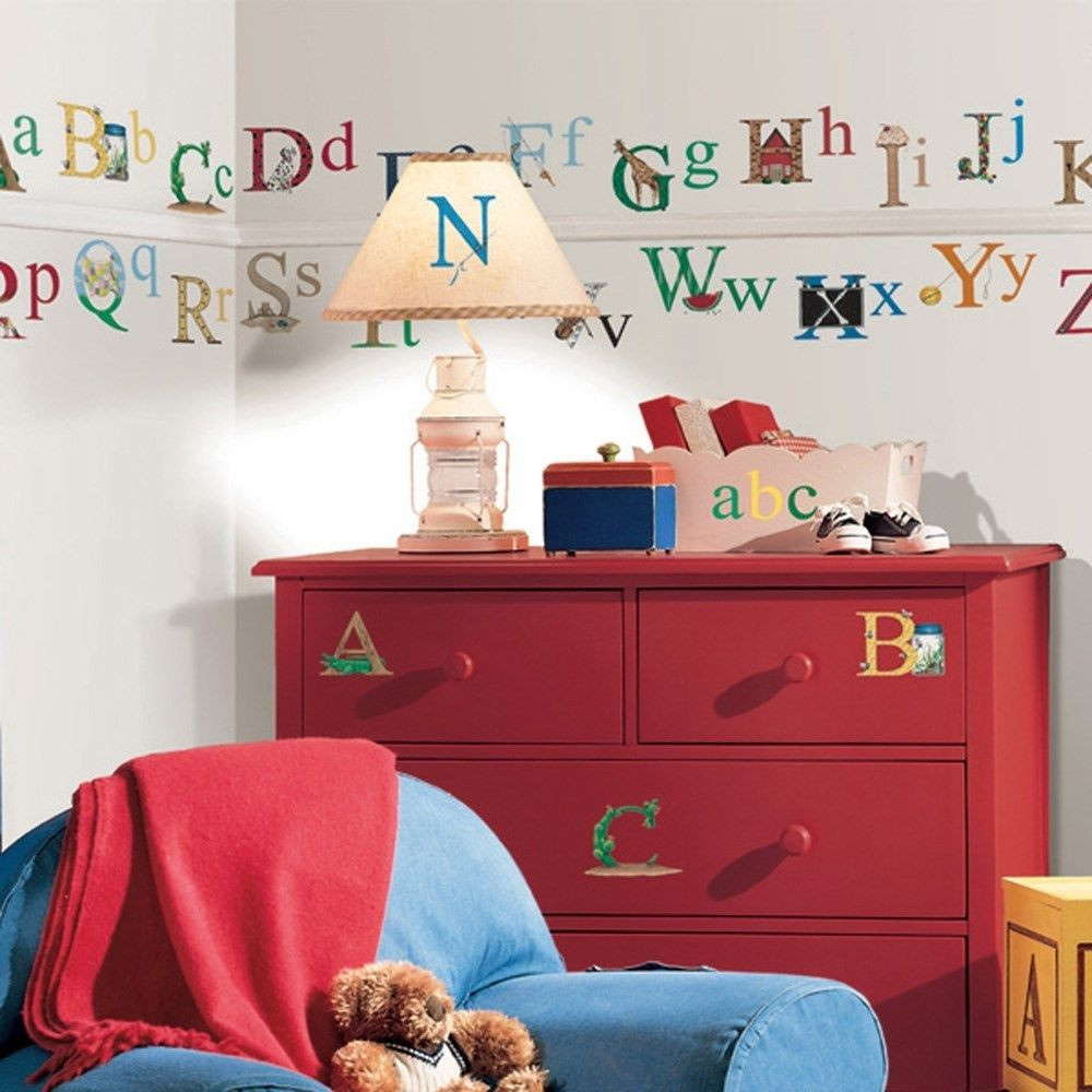 Wall Decals For Kids Bedroom
 Set of New ALPHABET WALL STICKERS Kids Bedroom Toy Room