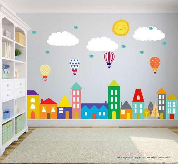 Wall Decals For Kids Bedroom
 City Wall Decals Wall Decals Nursery Nursery Wall Decal