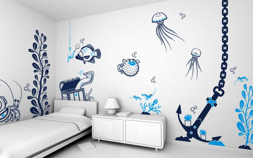 Wall Decals For Kids Bedroom
 22 cool bedroom wall stickers for kids Interior Design