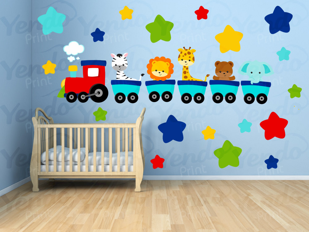 Wall Decals For Kids Bedroom
 Wall Decals for Kids Bedroom Animal Train Wall Decal