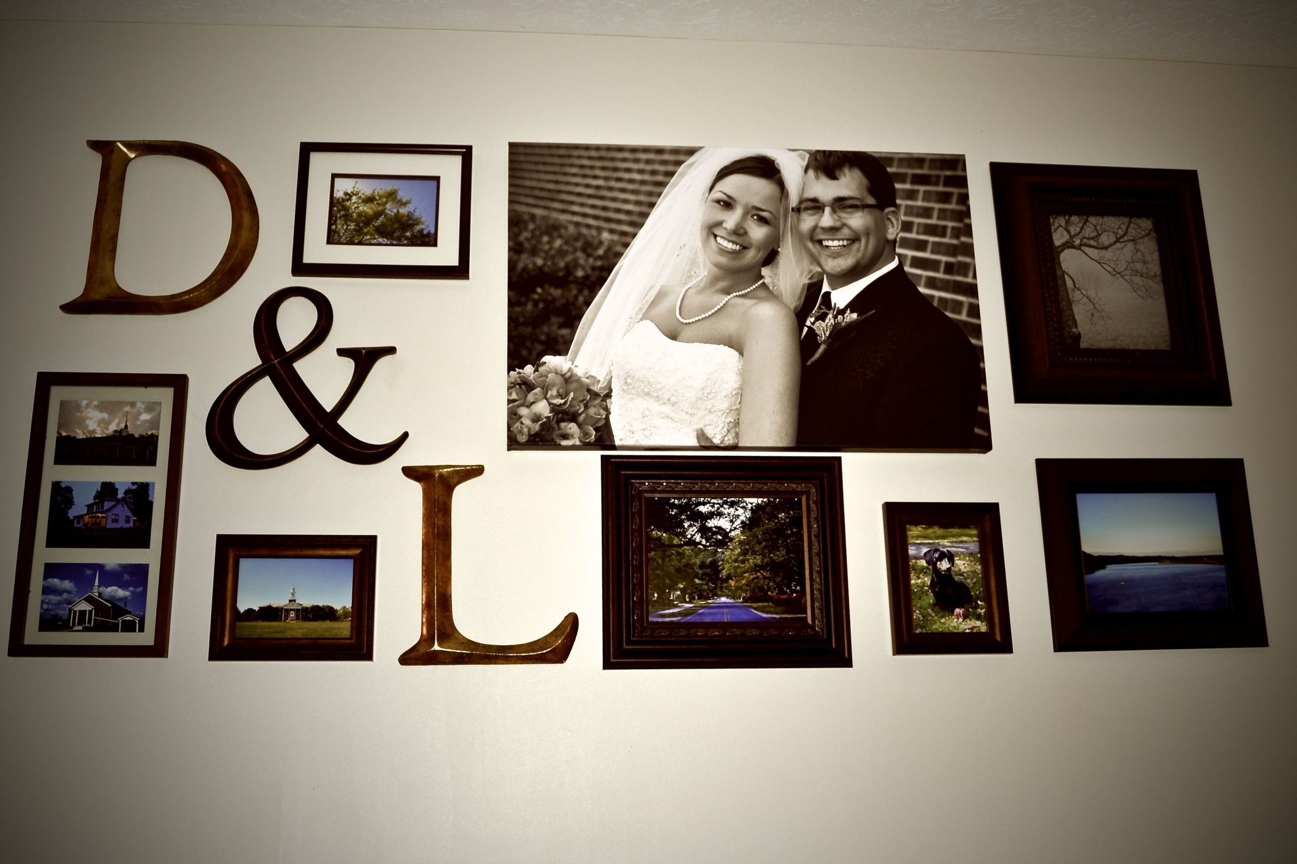 Wall Decor For Couples Bedroom
 Couple Wall bedroom wall just photos of happy us