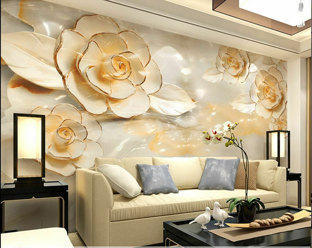Wall Mural Bedroom
 3D Wallpaper Bedroom Mural Roll Modern Luxury flower