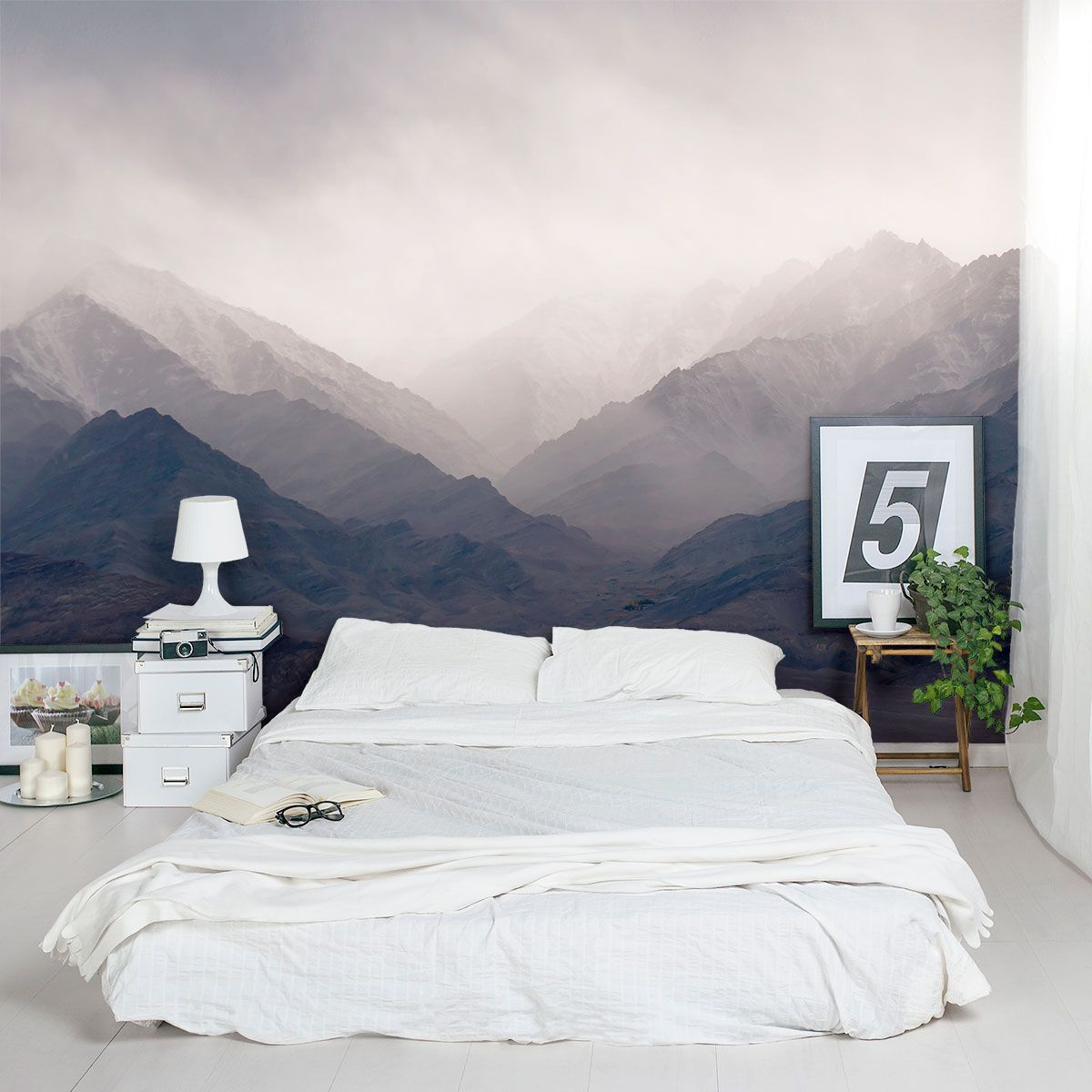 Wall Mural Bedroom
 Misty Mountains Wall Mural