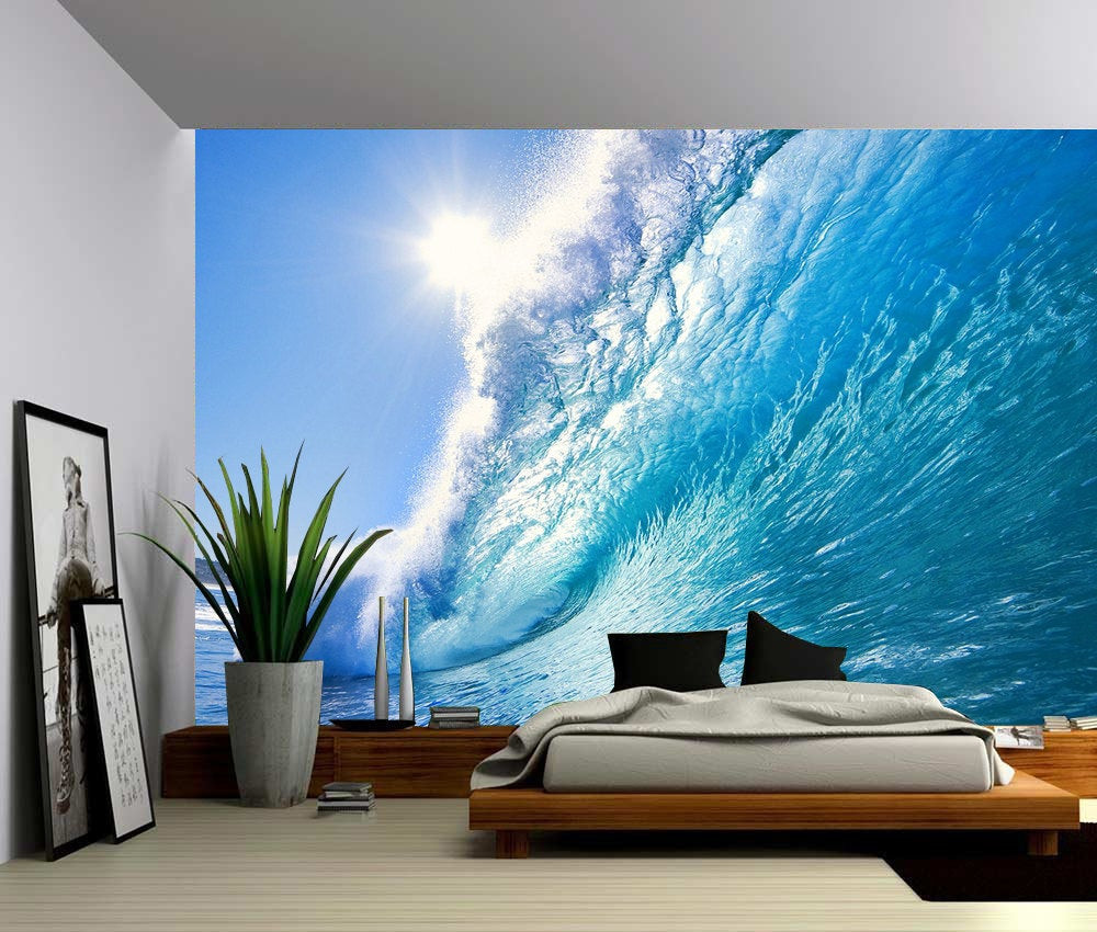 Wall Mural Bedroom
 Ocean Wave Wall Mural Self adhesive Vinyl Wallpaper