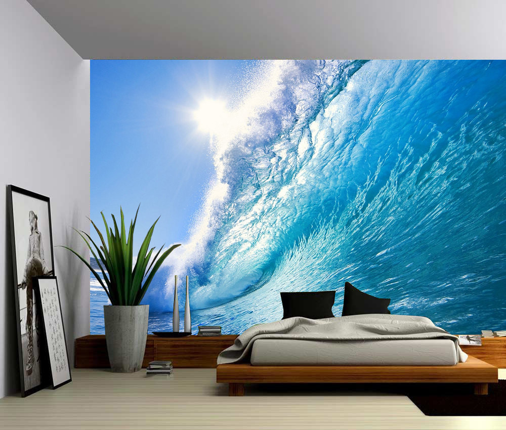 Wall Murals Bedroom
 Ocean Wave Wall Mural Self adhesive Vinyl Wallpaper