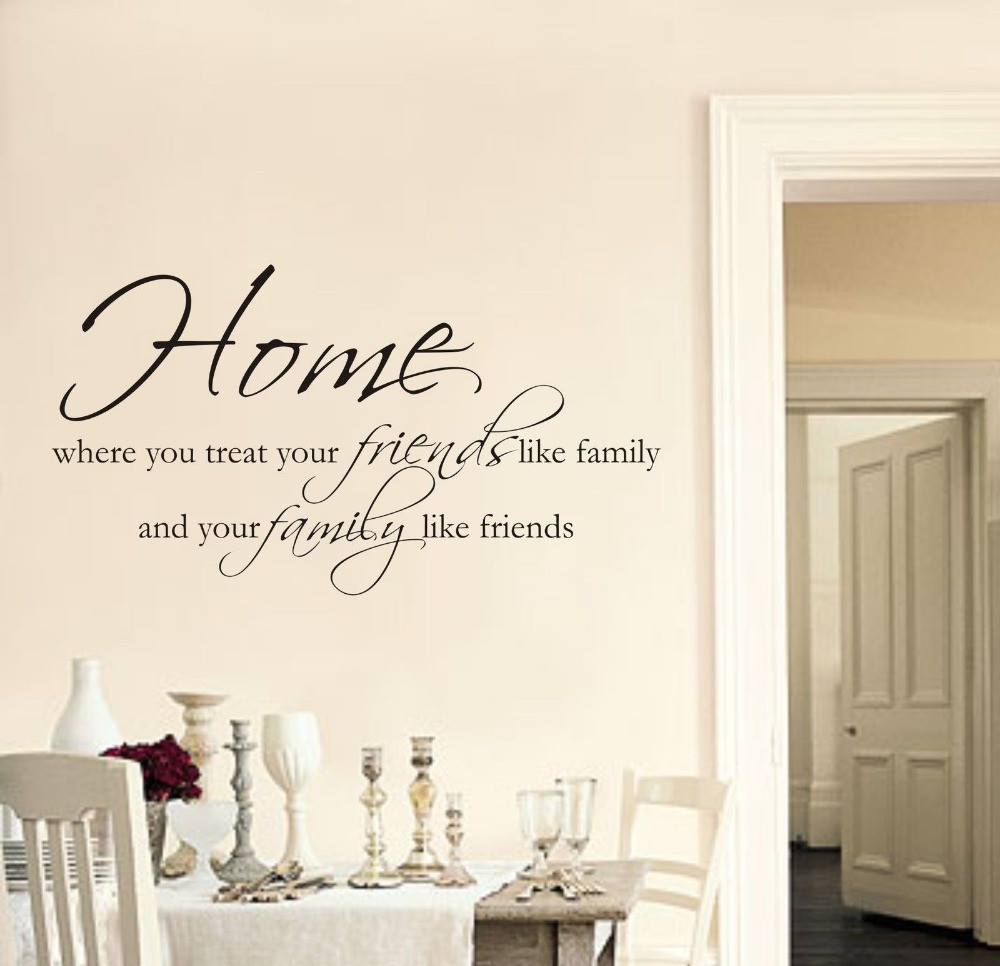 Wall Quotes For Living Room
 Home Friends Family wall art sticker quote Living room