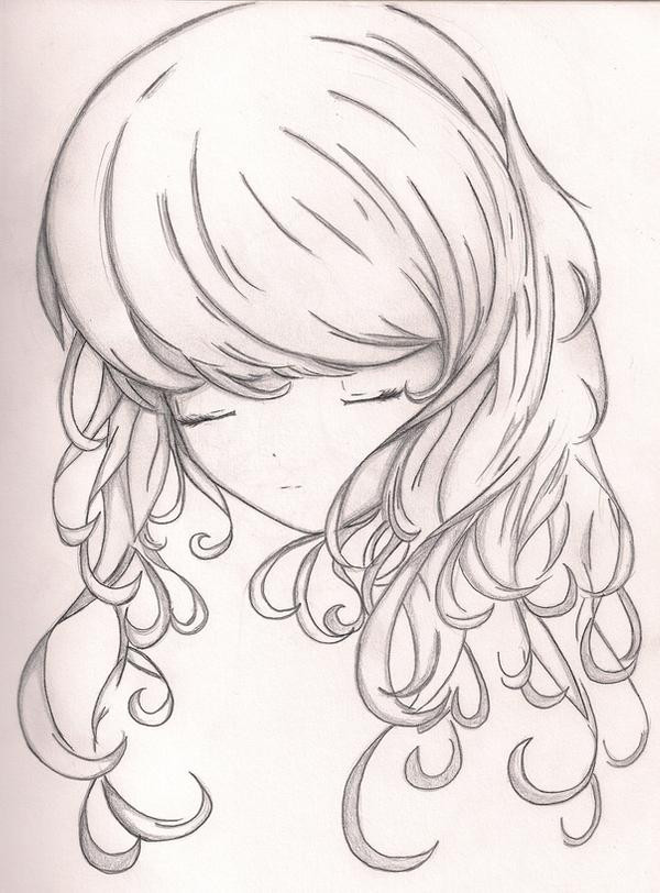 Wavy Anime Hairstyles
 Curly Hair by 4ever artist on DeviantArt