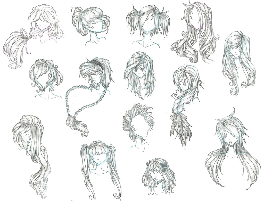 Wavy Anime Hairstyles
 Pin on sketch