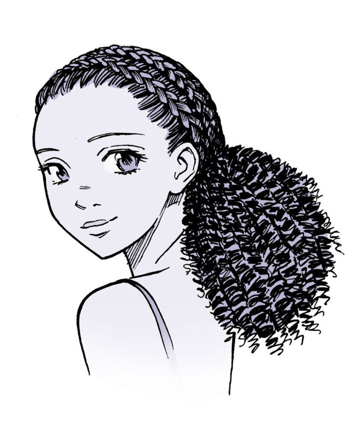 Wavy Anime Hairstyles
 anime hair manga hair how to draw