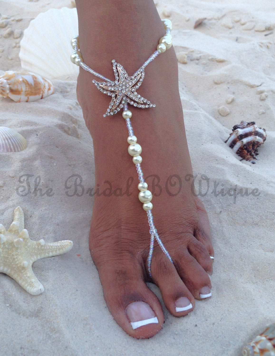 Wedding Beach Shoes
 Starfish Barefoot Sandals Beach Wedding Barefoot Sandal