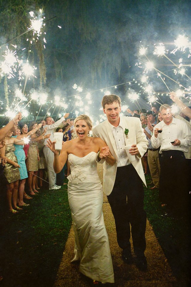 Wedding Exit Sparklers
 Wedding How To The Sparkler Exit Floridian Social