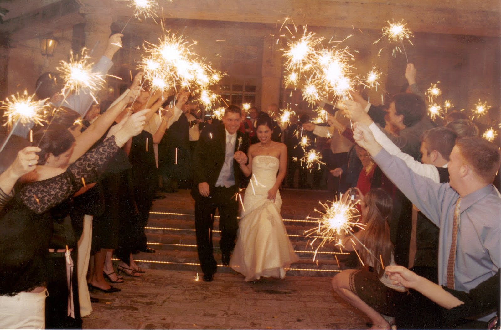 Wedding Exit Sparklers
 Wedding sparklers Lighting up the party