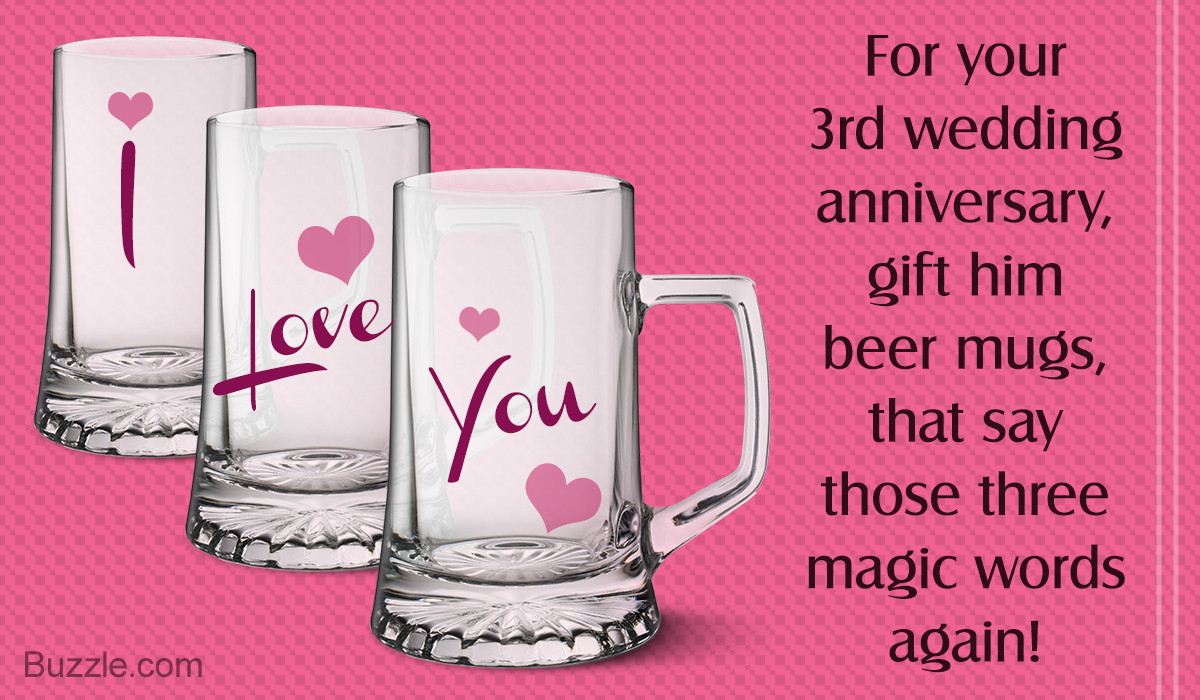 Wedding Gift Ideas For Husband
 Simply Awesome 3rd Wedding Anniversary Gift Ideas for Husband