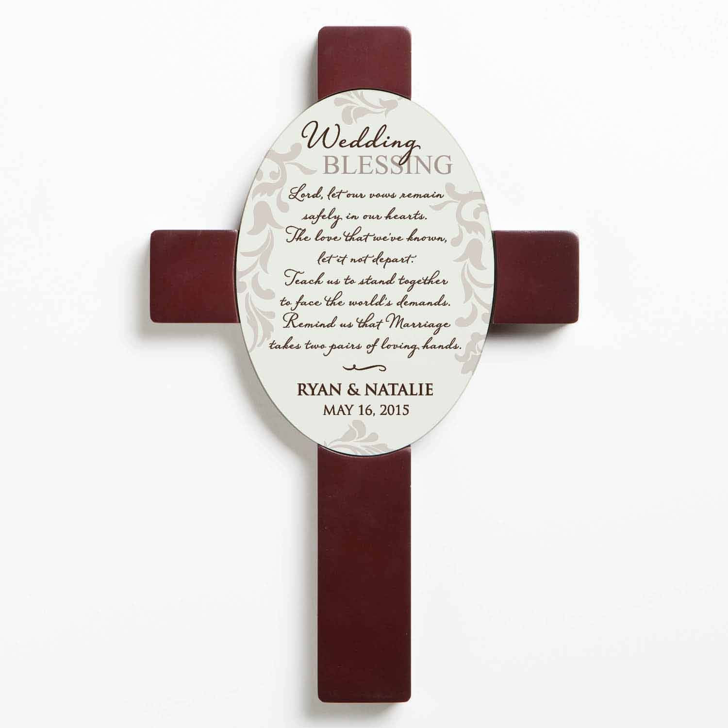 Wedding Gift Ideas Walmart
 Personalized Wedding Gift Wedding Blessing Wall Cross
