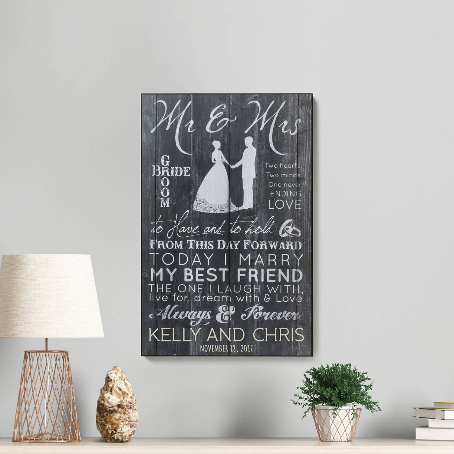 Wedding Gift Ideas Walmart
 Mr and Mrs Personalized Lithograph Wedding Gift