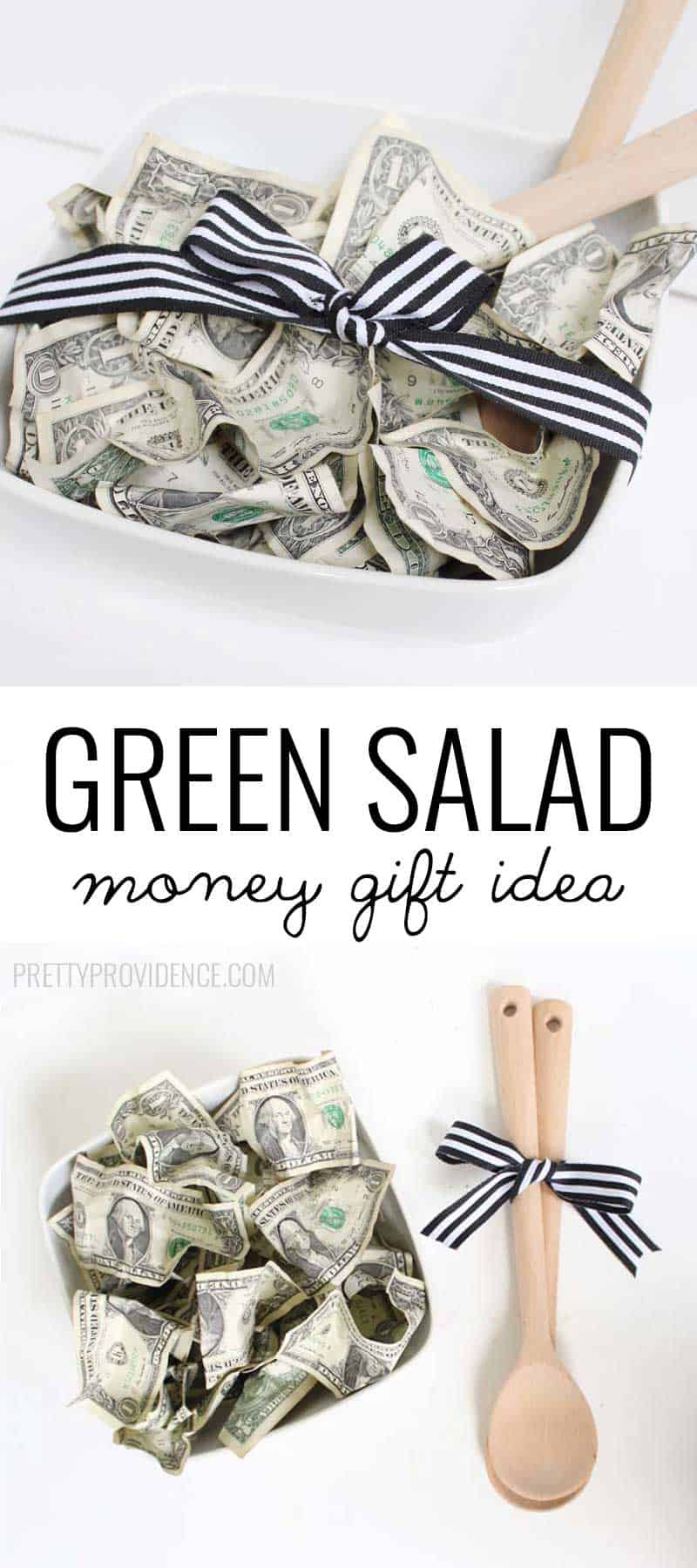 Wedding Gift Money Ideas
 Green Salad Money Gift Idea Pretty Providence