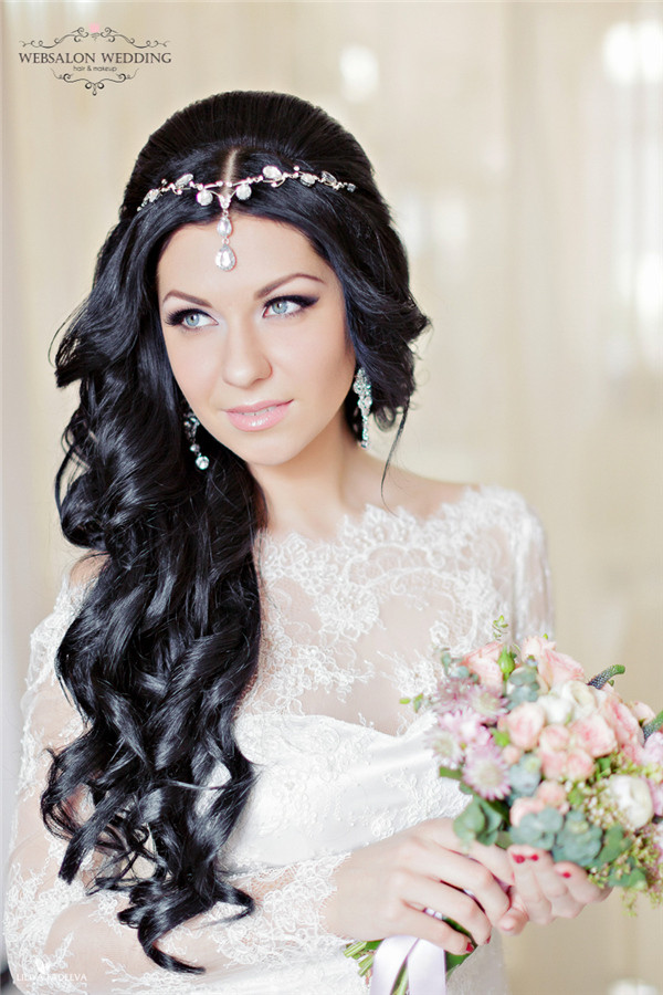 Wedding Hairstyles For Dark Hair
 Top 25 Stylish Bridal Wedding Hairstyles for Long Hair