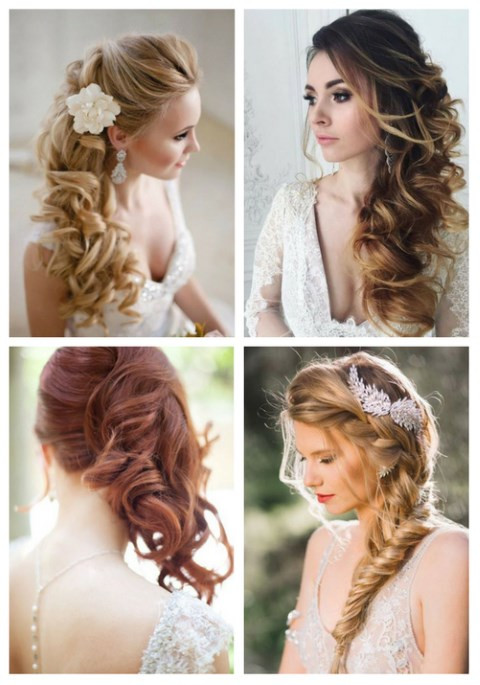 Wedding Hairstyles On The Side
 Stunning different bride’s hairstyles Yasmin Fashions