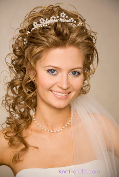 Wedding Hairstyles Tiaras
 Long Wedding Hairstyles with Veils and Tiaras Knot For Life