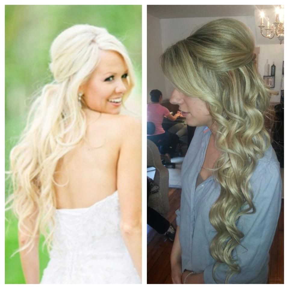 Wedding Hairstyles With Extensions
 bridal hair Wedding hair long hair extensions Blonde
