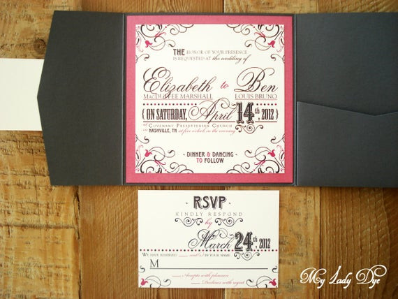 Wedding Invitations Nashville
 100 Vintage Modern Nashville Wedding Invitations The Libby