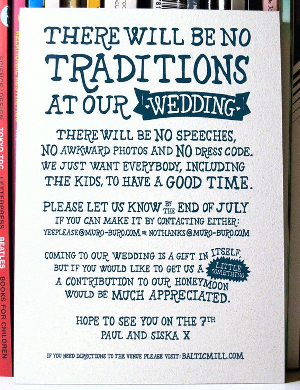 Wedding Invitations Wording Casual
 A Showcase of Creative Wedding Invitations