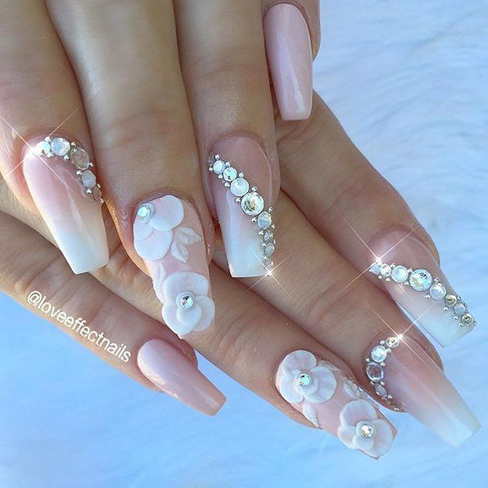 Wedding Nails For Bride
 17 Gorgeous Wedding Nails Art Perfect For The Big Day