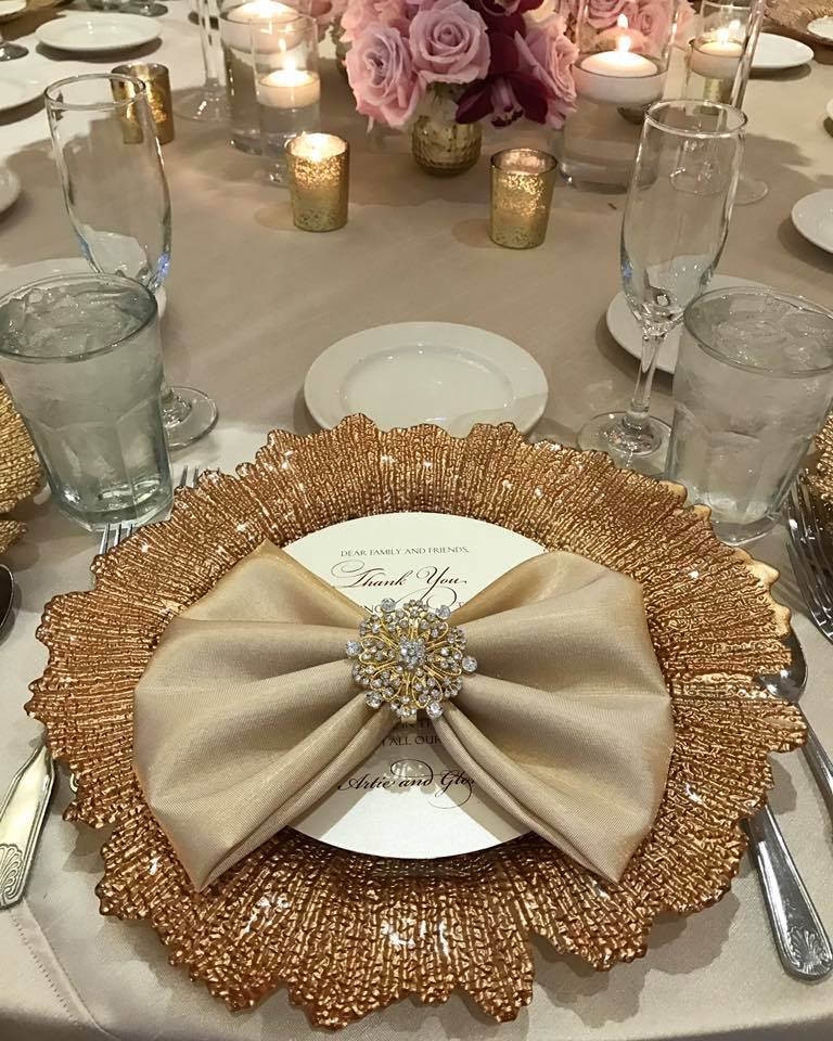 Wedding Napkin Rings
 Gold Rhinestone Napkin Rings Luxury napkin rings Wedding