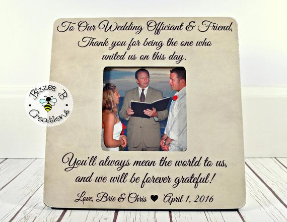 Wedding Officiant Gift Ideas
 ON SALE Wedding ficiant Gift Friend & by BizzeeBCreations