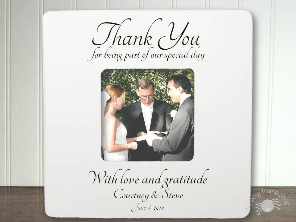 Wedding Officiant Gift Ideas
 Personalized Wedding ficiant Frame ficiant Gift Thank You