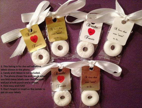 Wedding Party Gift Ideas Cheap
 30 Personalized Lifesaver Favor Labels for by