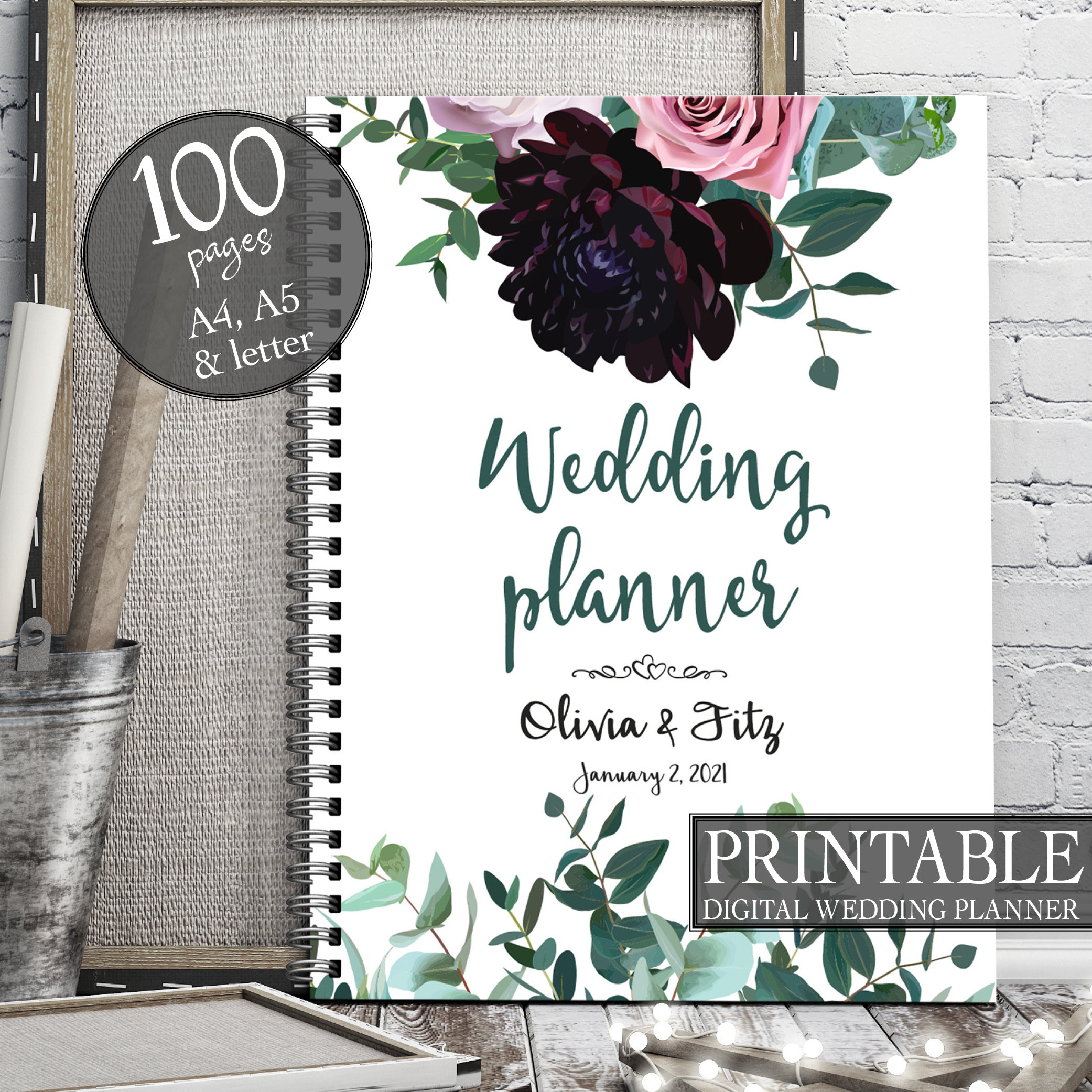 Wedding Planning Gift Ideas
 Wedding planner printable Wedding planning book