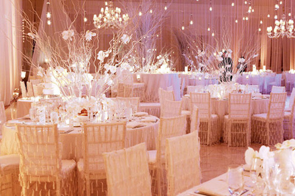 Wedding Reception Decoration
 The French Touch A Warm and Cozy Winter Wedding